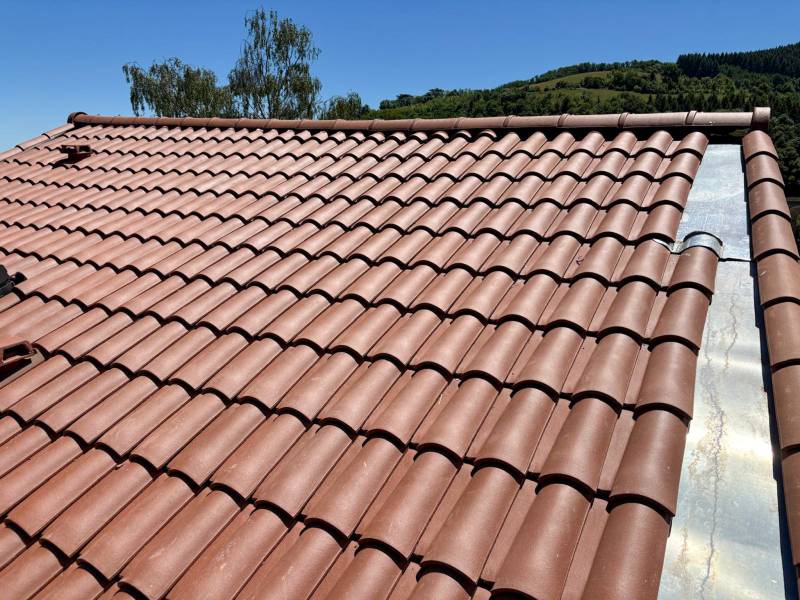 Intervention d'un professionnel pour un remplacement complet de zinguerie d'une maison à Mornant (69)