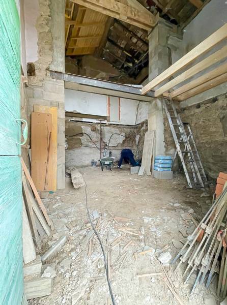 Création d’une ferme en charpente avec plancher bois complet pour habitation neuve à Saint-Consorce (69)