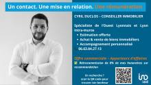 Collaboration immobilière avec Cyril DUCLOS de chez IAD France, dans l'Ouest Lyonnais
